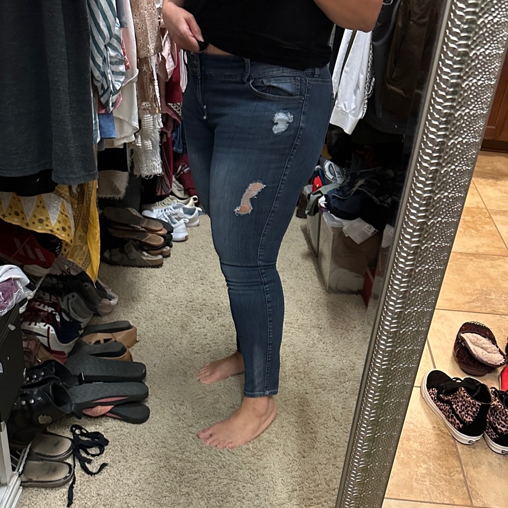 Torrid 18 Distressed Blue Jeans